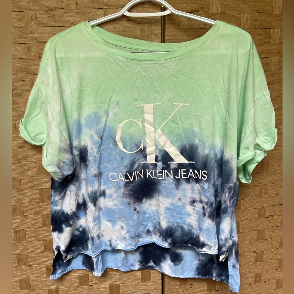 Calvin Klein Tie Dye Crop T-shirt